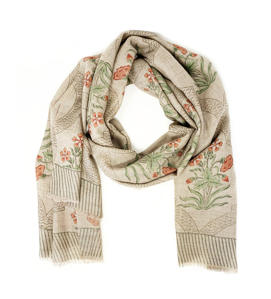 Cashmere Block Print Shawl