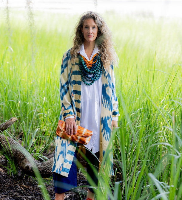 Iznik Silk Ikat Coat