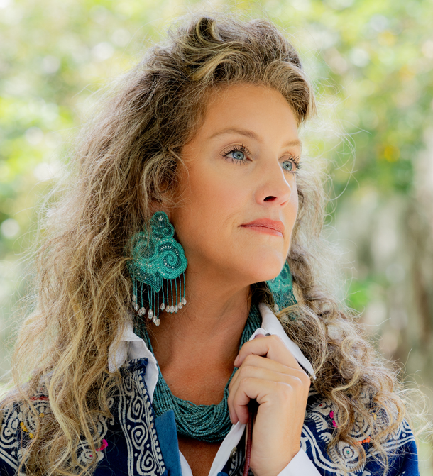 Beaded Cloud Earrings