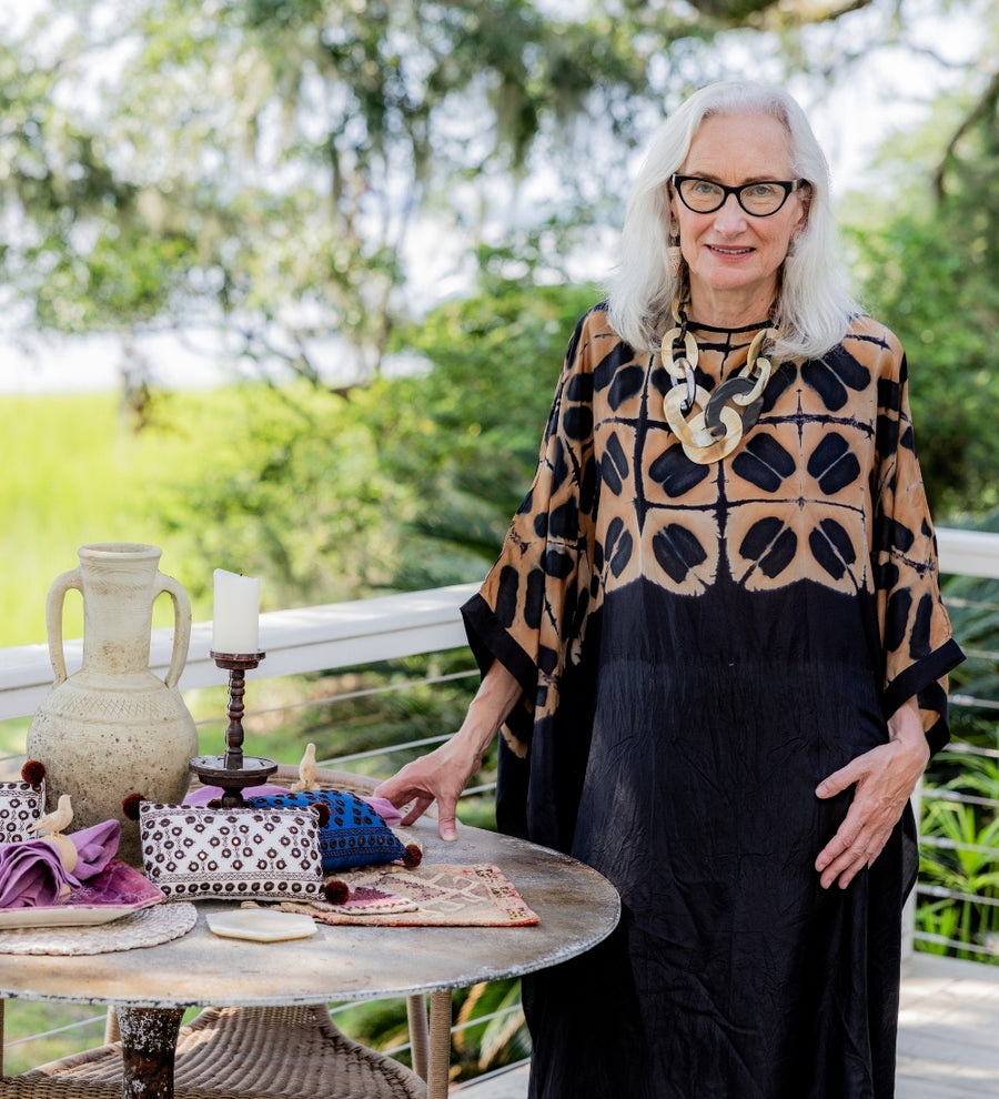 Asha Itajime Silk Dress