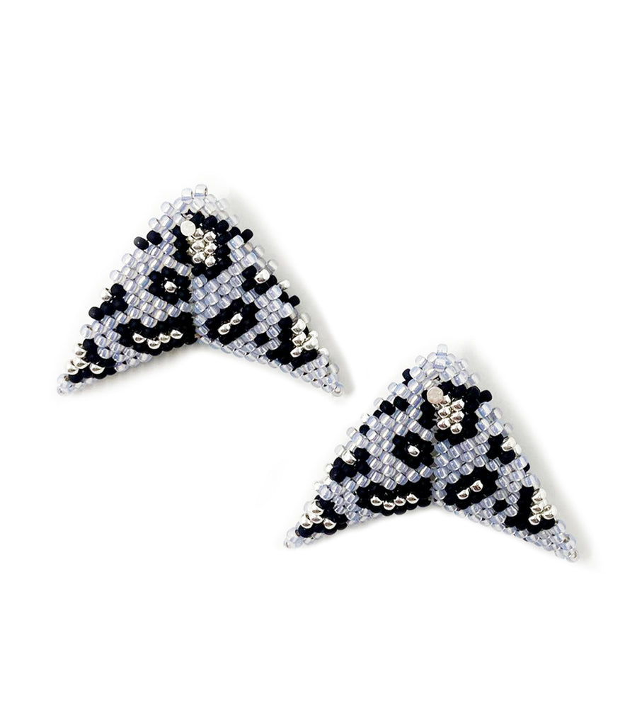 Grace Jones Leopard Print Earrings