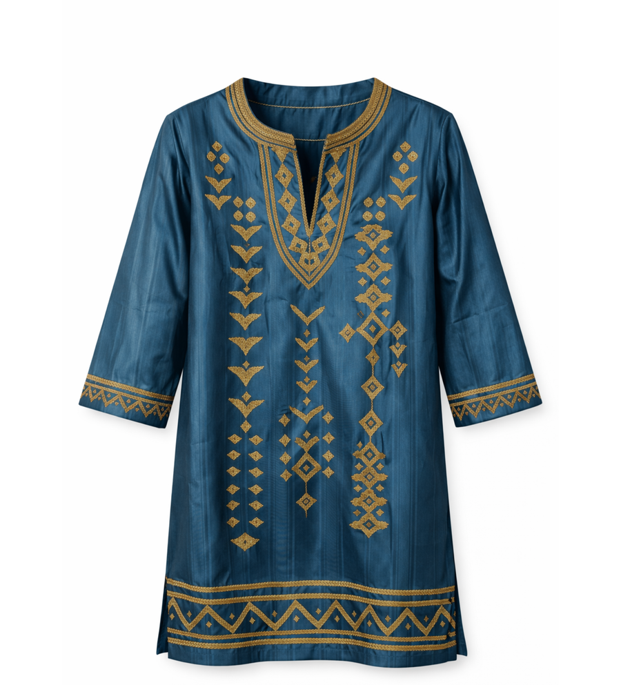 Hassana Hausa Embroidered Tunic