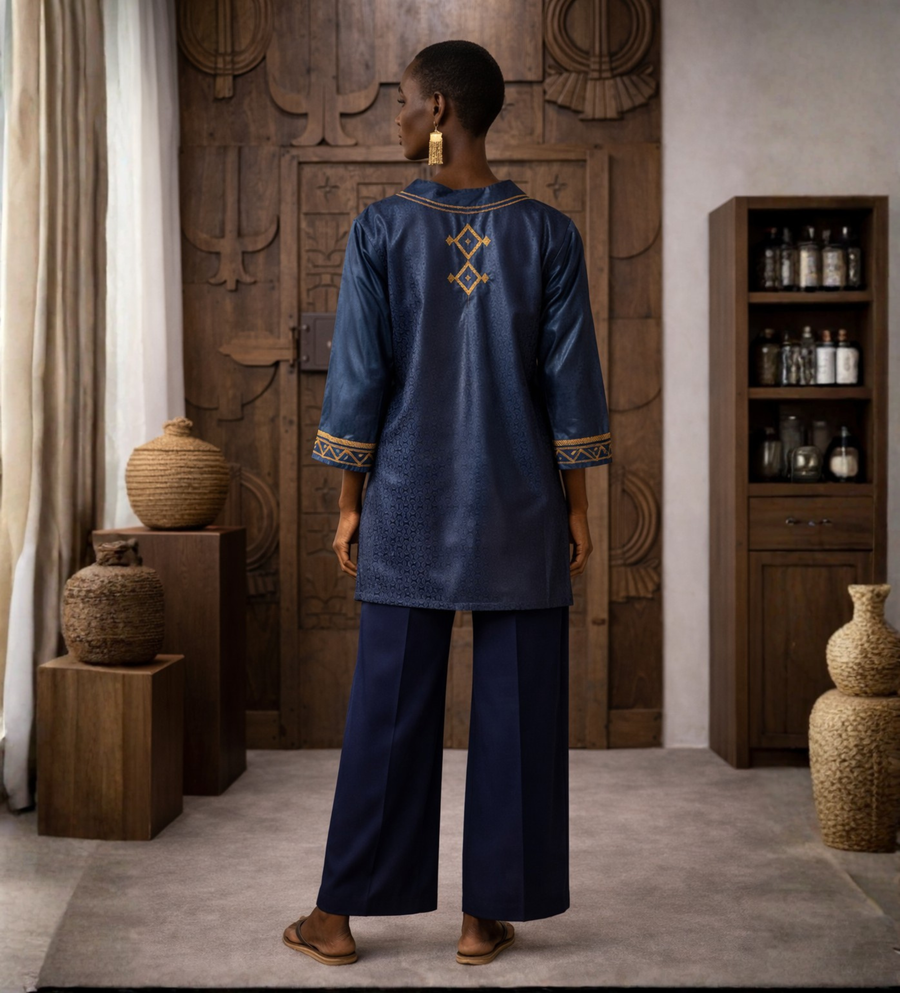 Hassana Hausa Embroidered Tunic