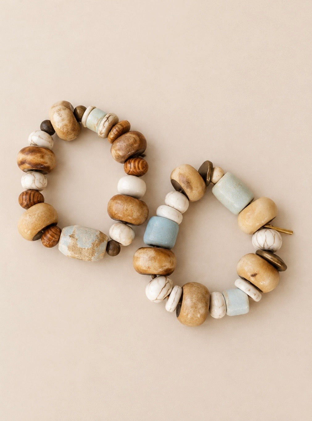 Wood and Stone Beach Bracelet