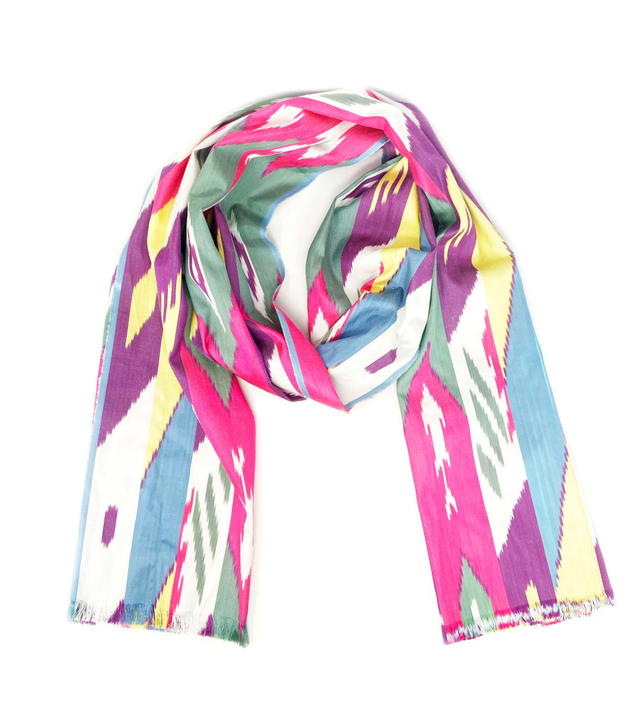 Ikat Shawl with Fringe