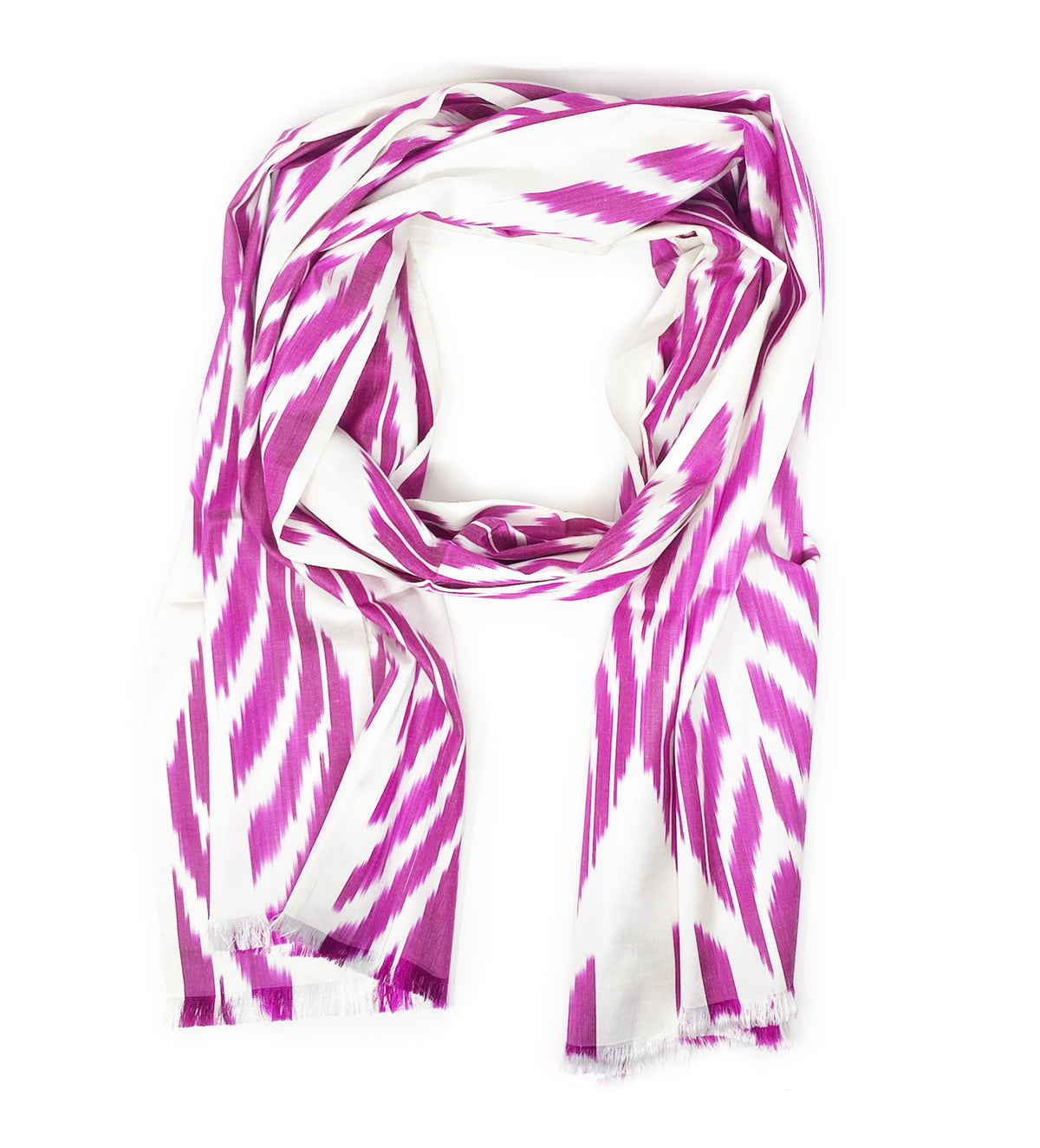 Ikat Shawl with Fringe