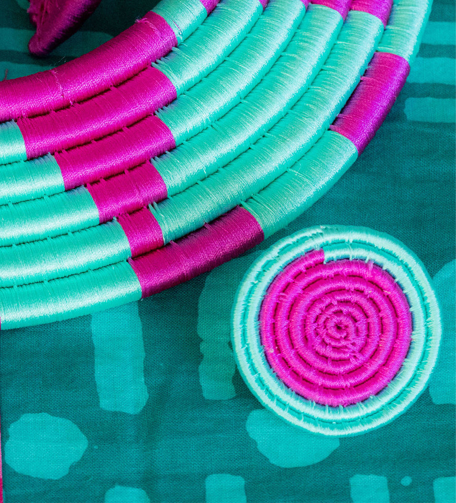 Two Toned Basket Woven Ring