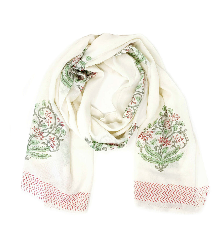 Cashmere Block Print Shawl