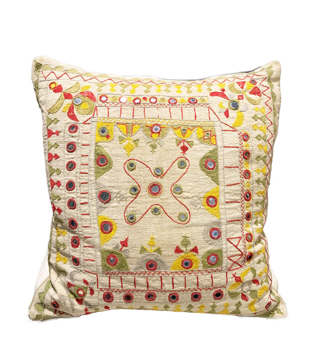 Embroidered Mirror Pillow: Large