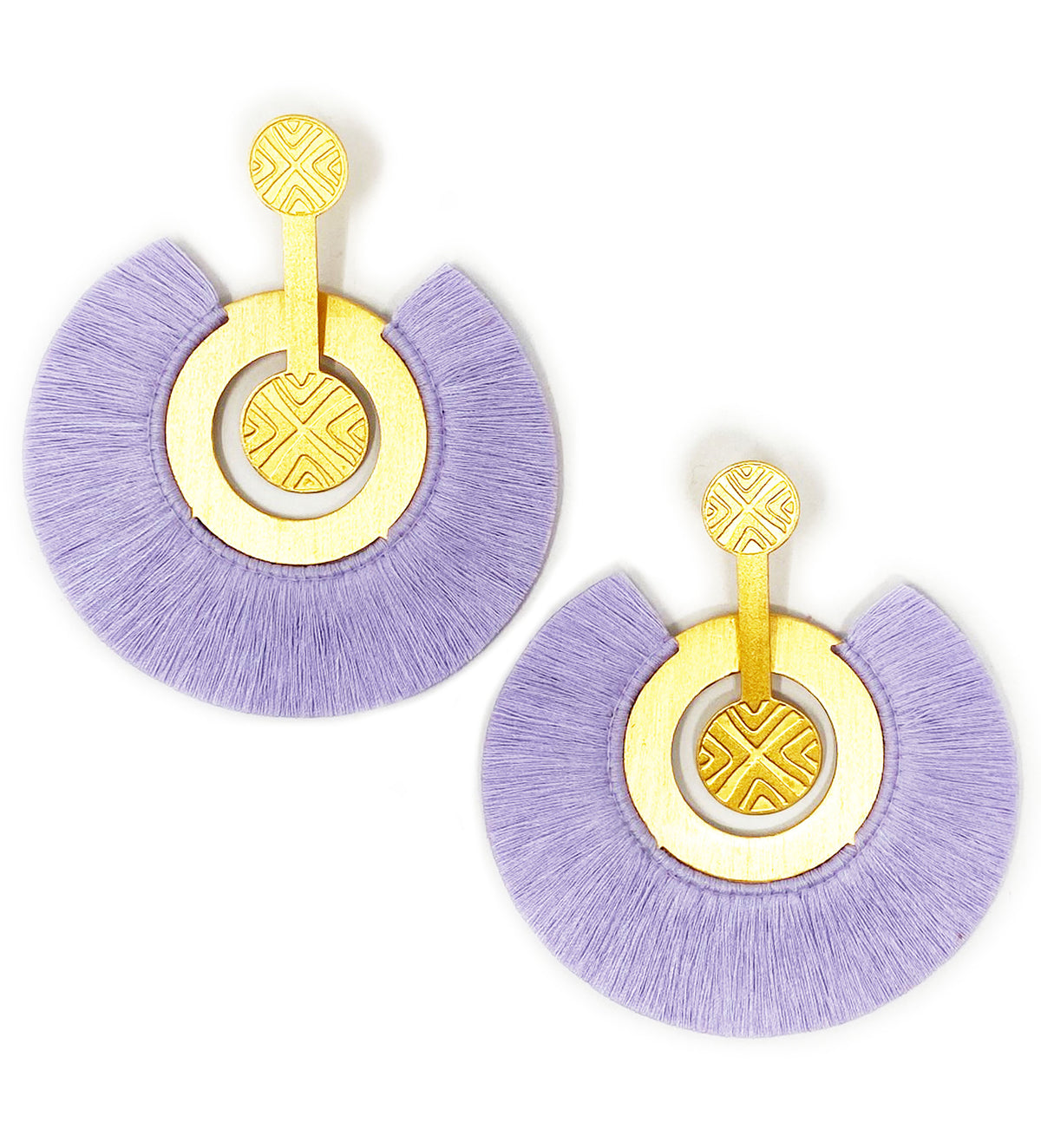 Large Fringe Drop Earrings