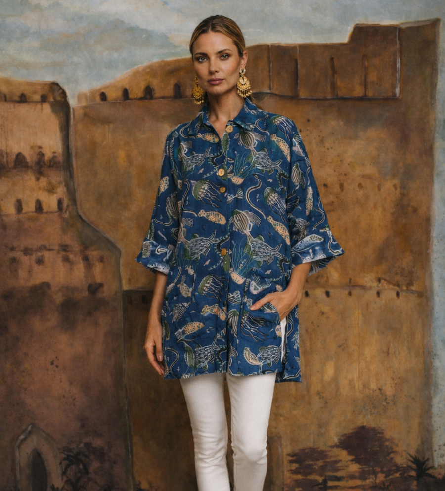 Samaira Linen Boyfriend Jacket