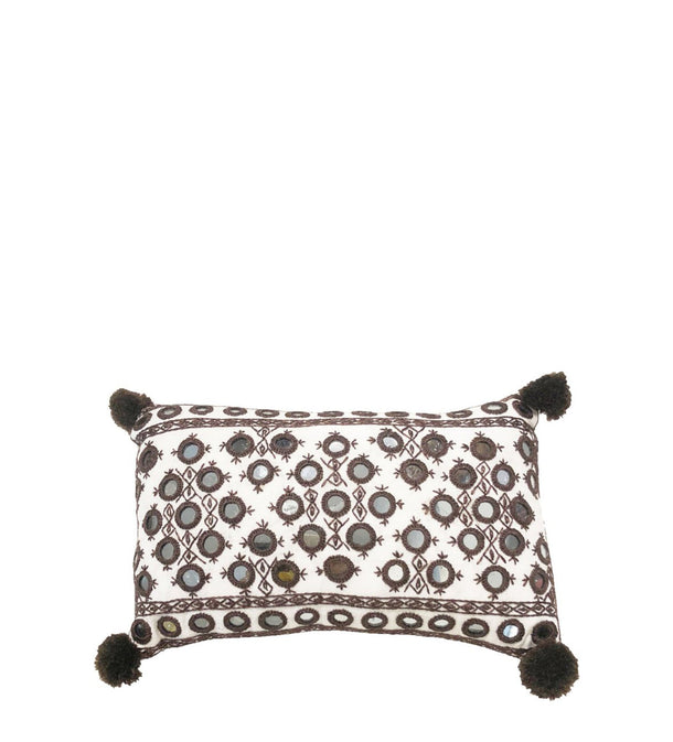 Hand Embroidered Mini Mirror Pillow