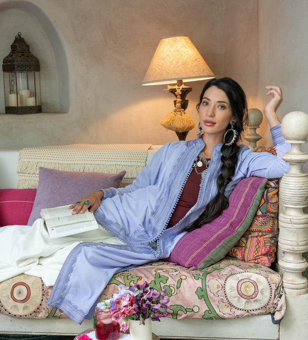 Moroccan Long Velvet Jacket