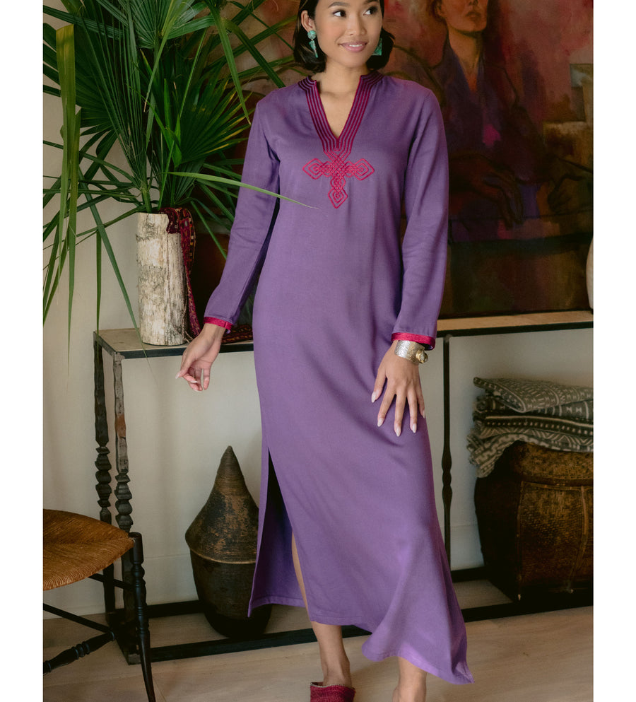 Moroccan V-Neck Slim Fit Dress