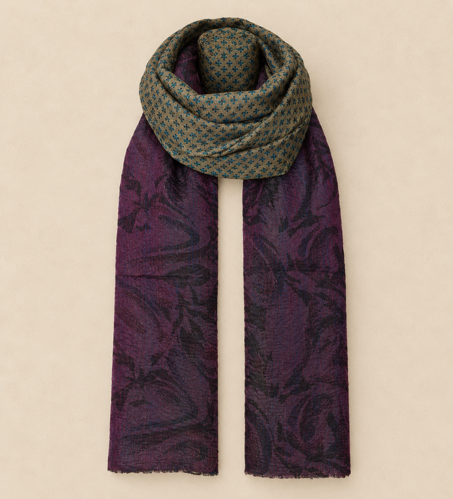 Silk Kantha Scarf