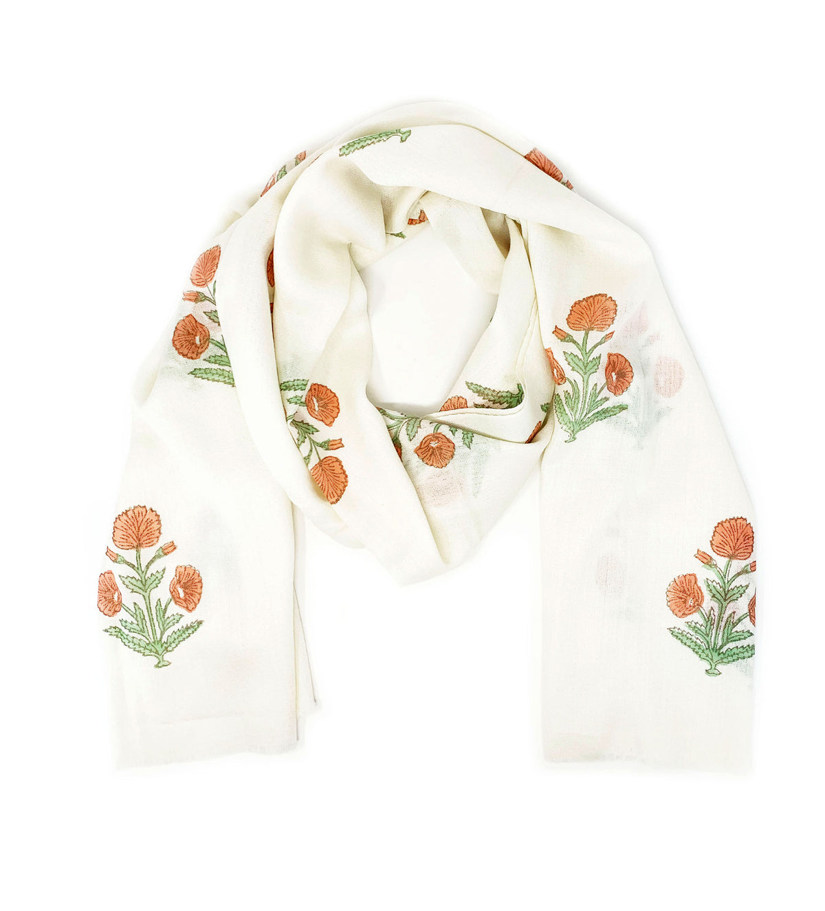 Cashmere Block Print Shawl