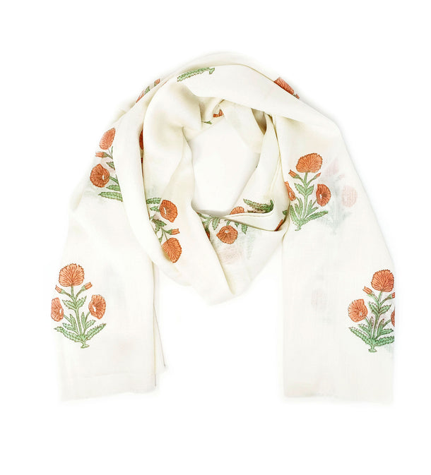 Cashmere Block Print Shawl