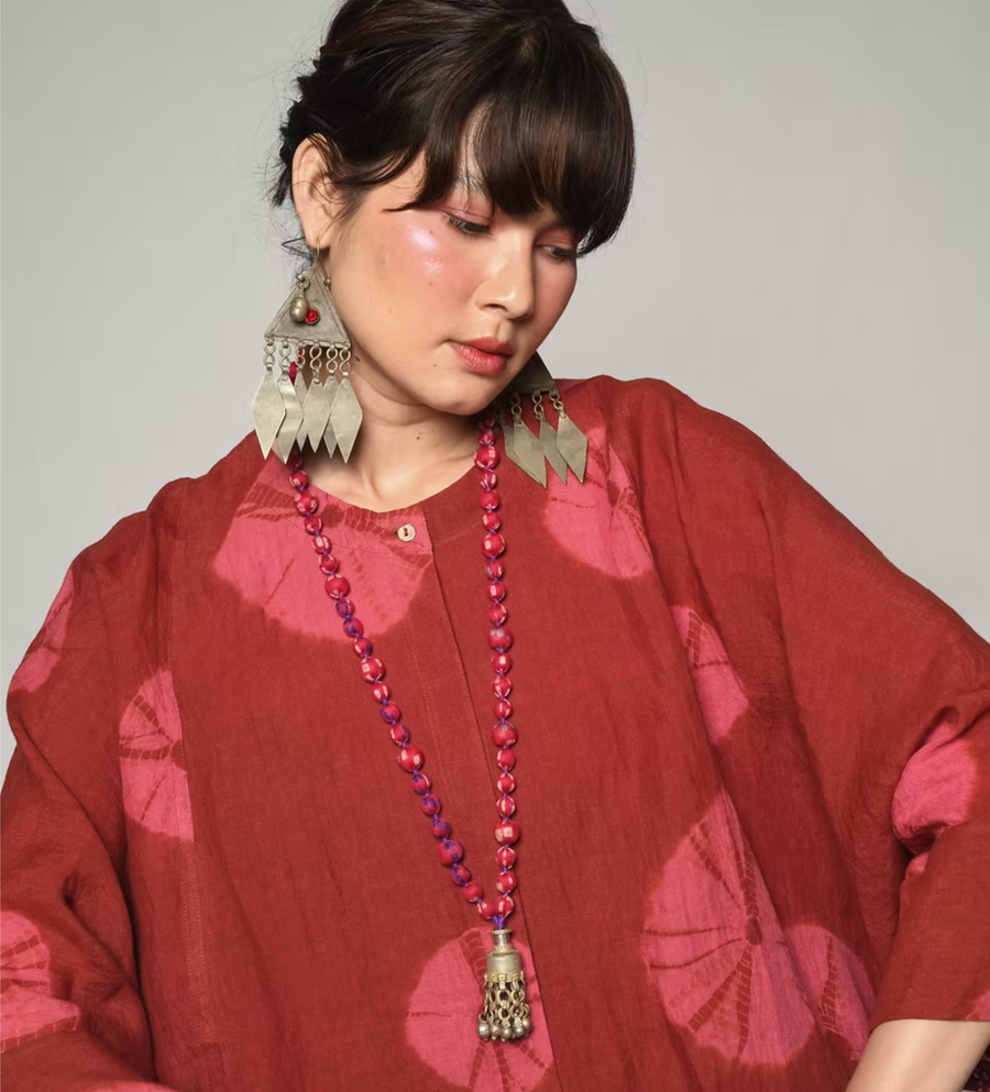 Jhumka Sari Necklace