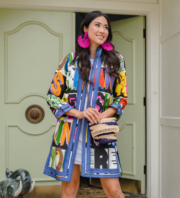 Limited Edition Ibu x Schumacher Moroccan Jacket: Robert Burns Multi