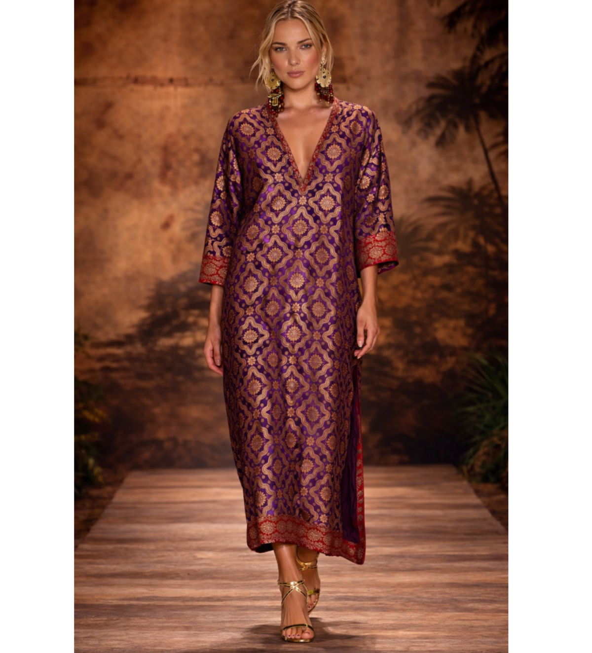 The Heritage Caftan Purple