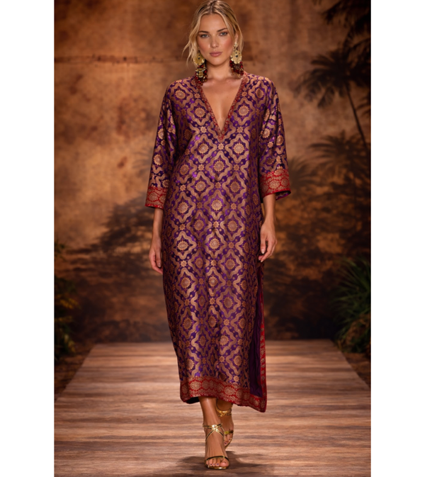 The Heritage Caftan Purple