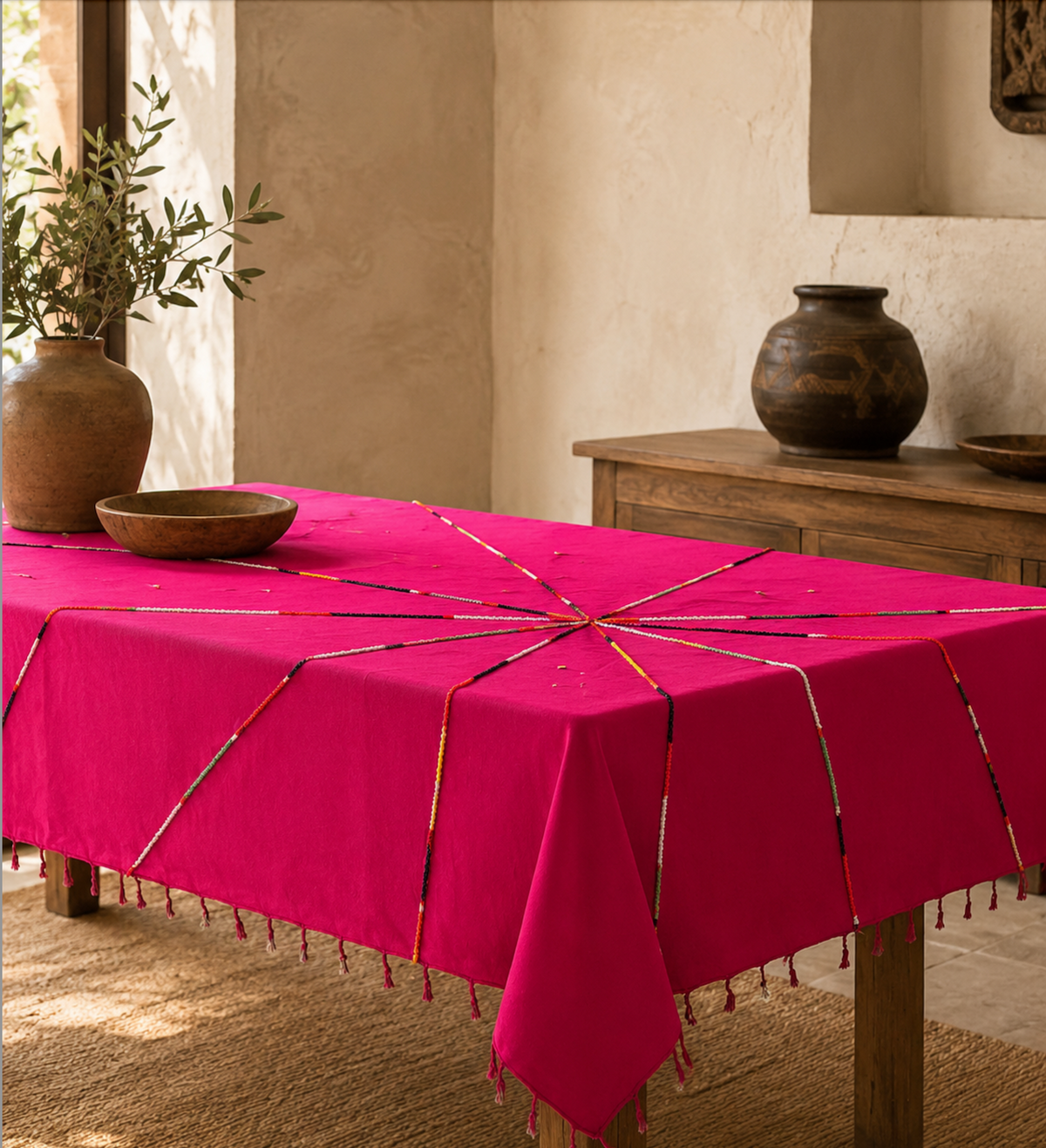 African Hand-Beaded Shawl