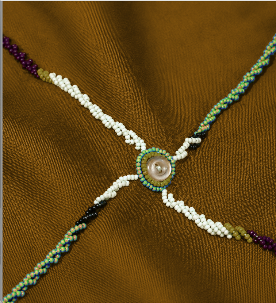 African Hand-Beaded Shawl