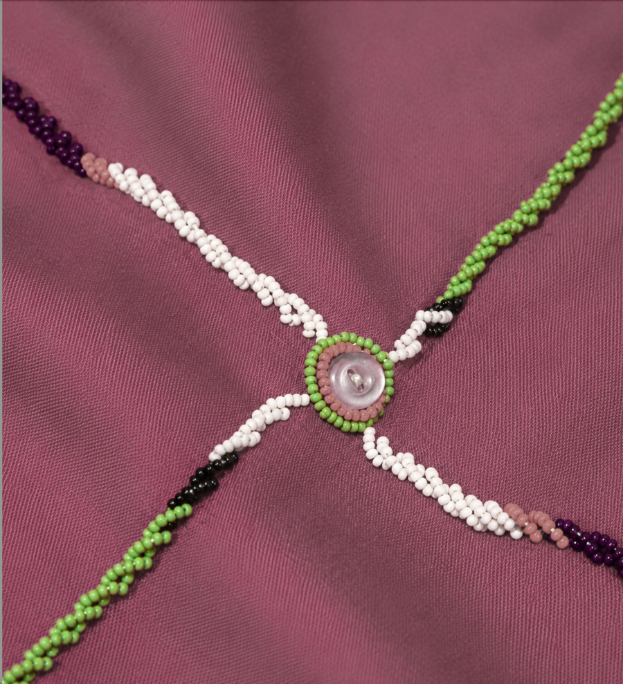 African Hand-Beaded Shawl