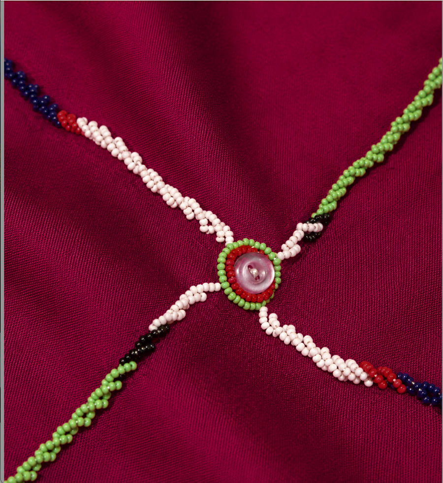 African Hand-Beaded Shawl