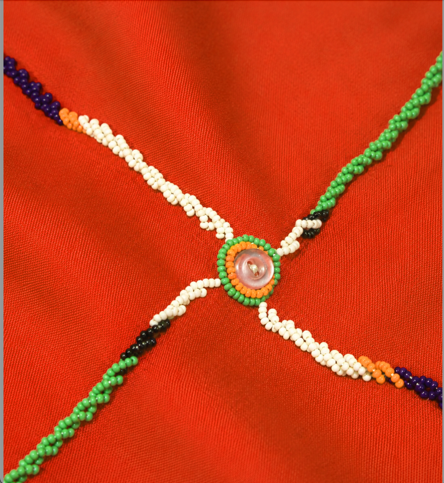African Hand-Beaded Shawl