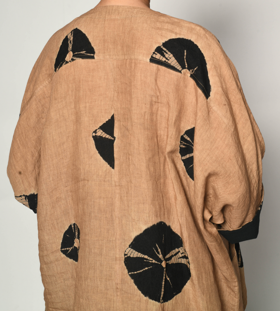 Bandhani Linen Bindi Shirt in Camel