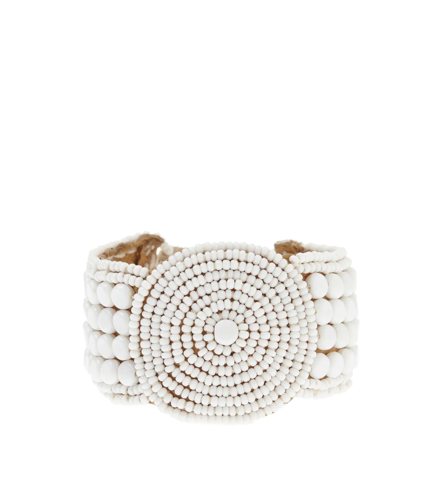 Leather Disc Bracelet