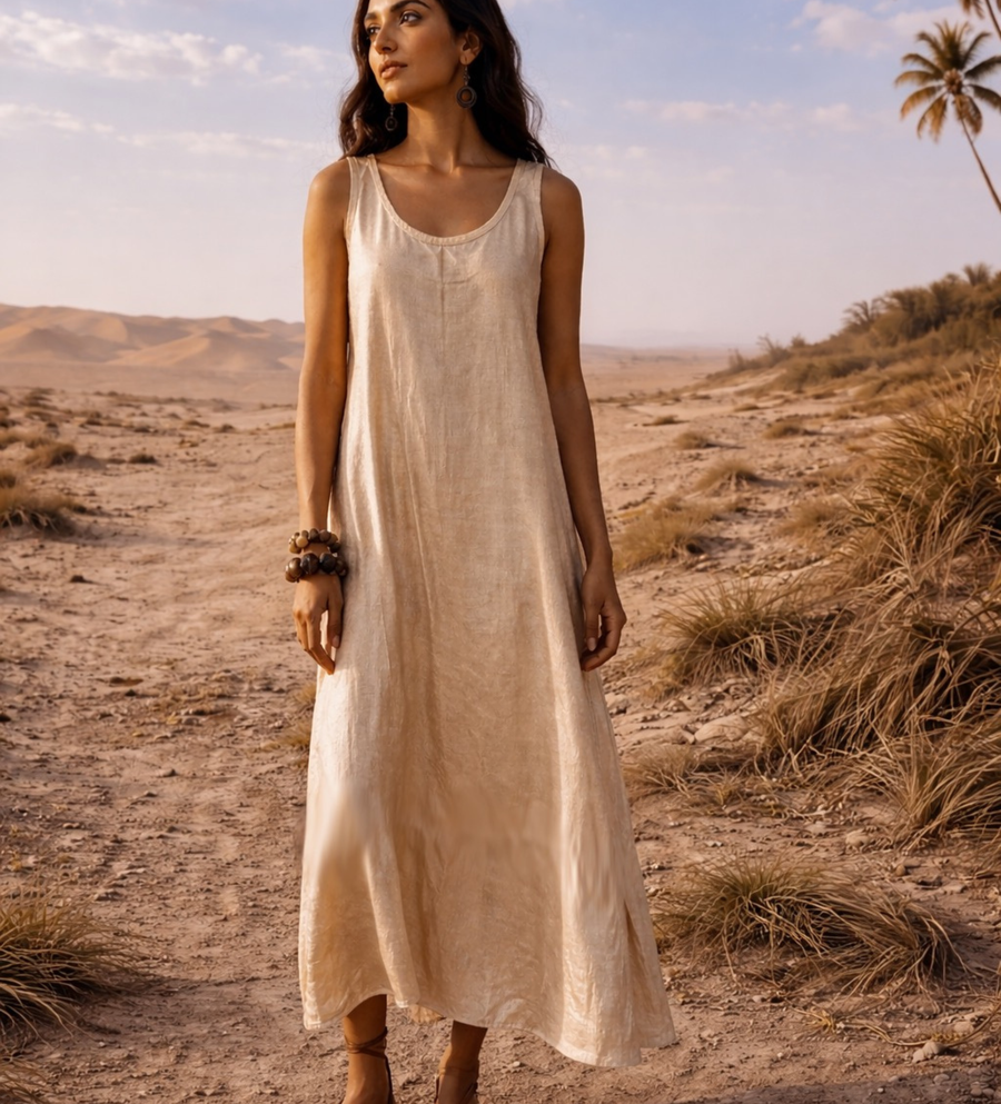 Loom Katha Silk Shimmer Dress