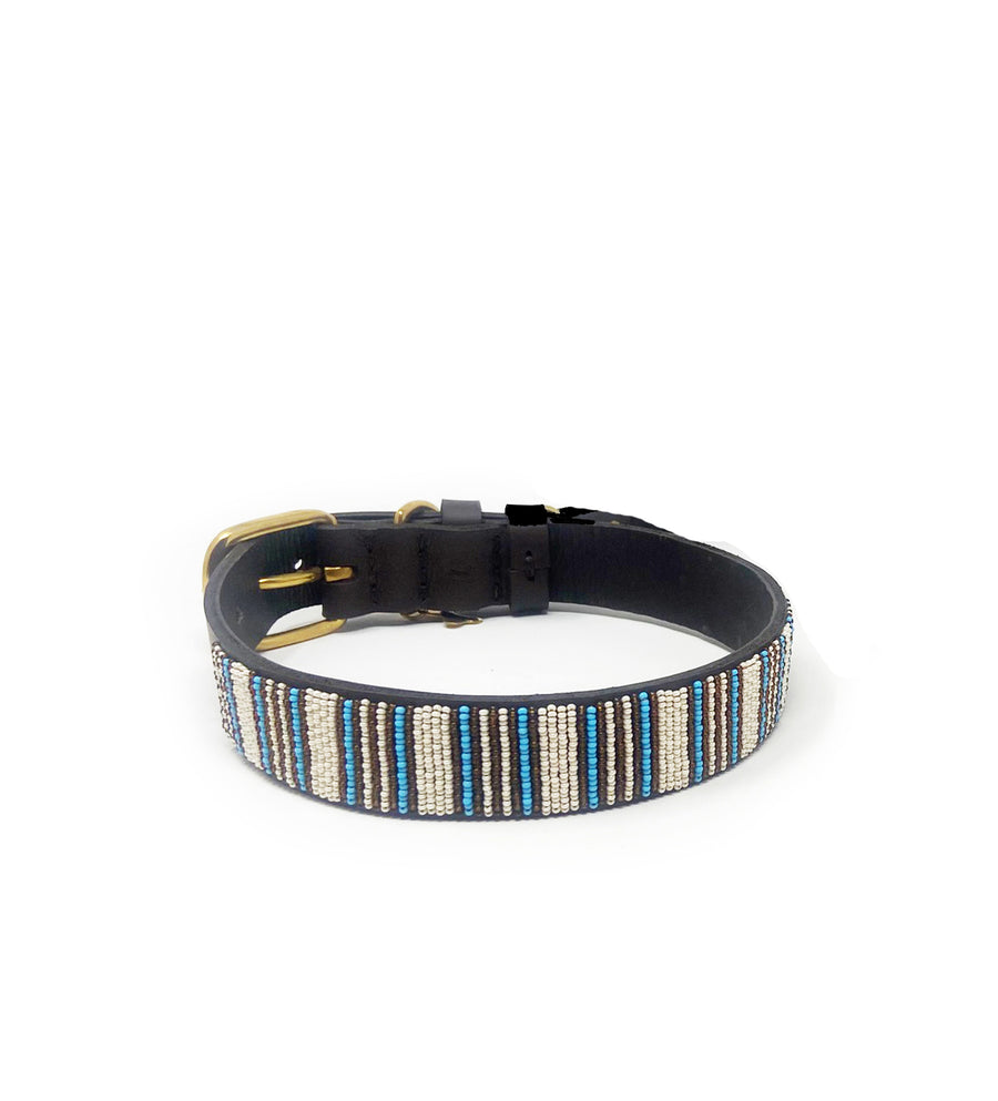 Beaded Dog Collar Wide