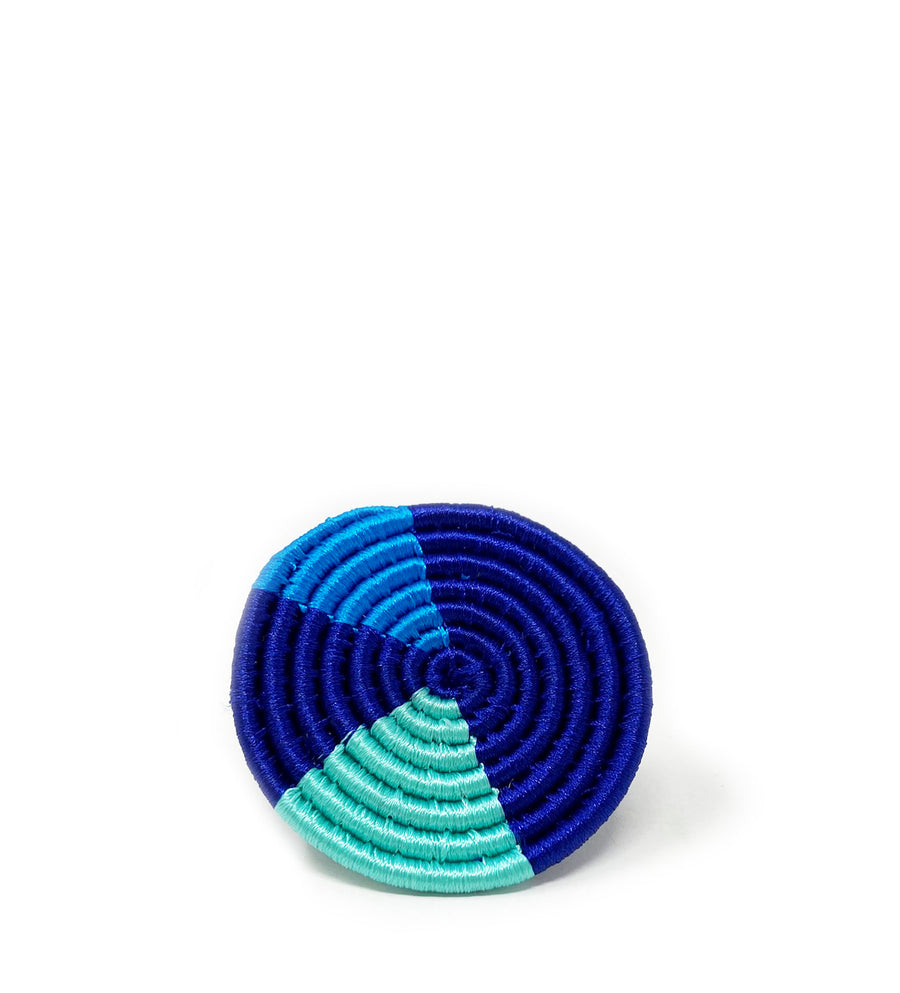 Two Toned Basket Woven Ring