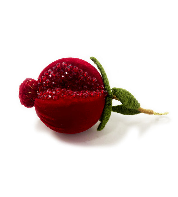Beaded Pomegranate Ornament