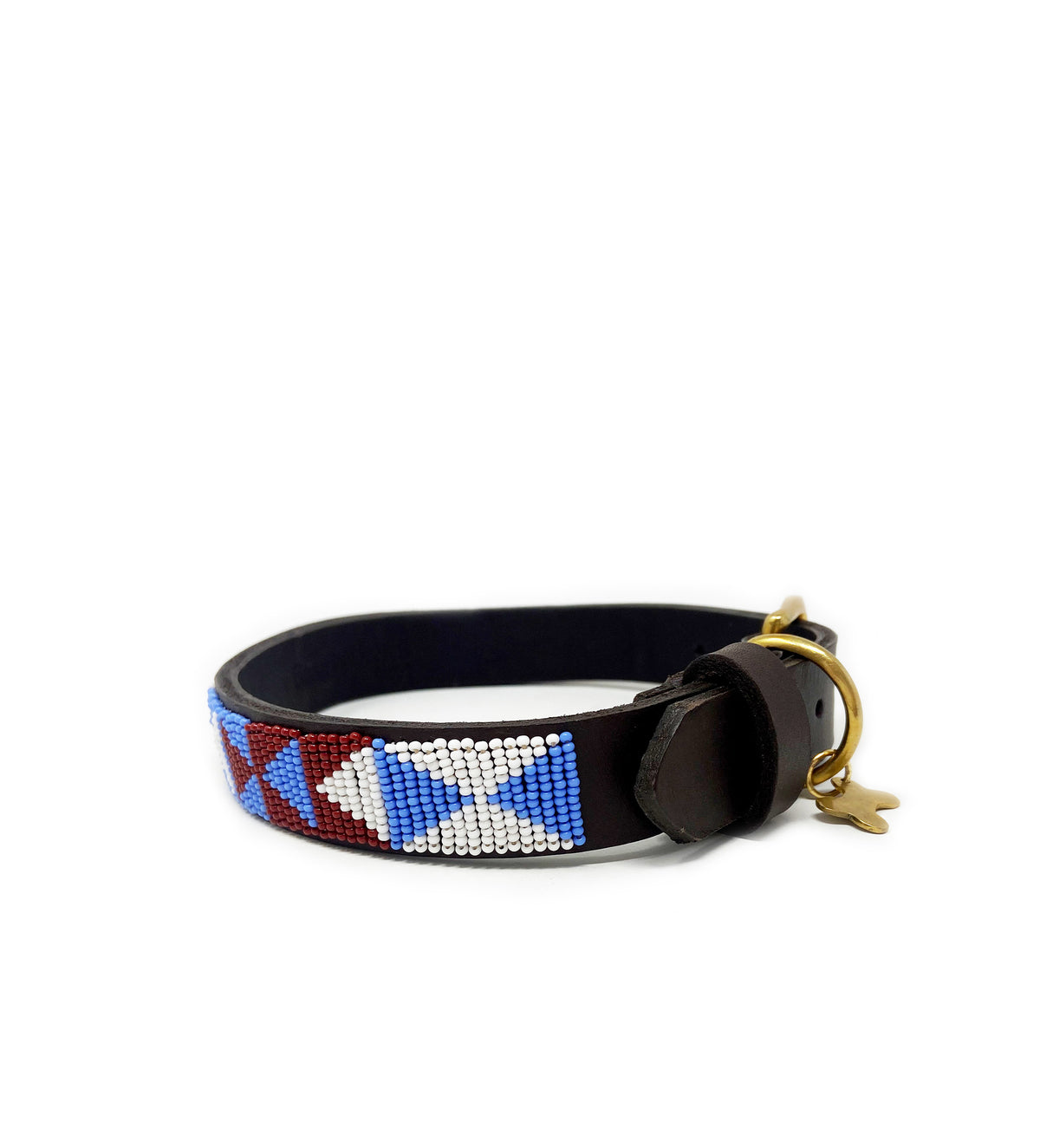 Beaded Dog Collar Wide