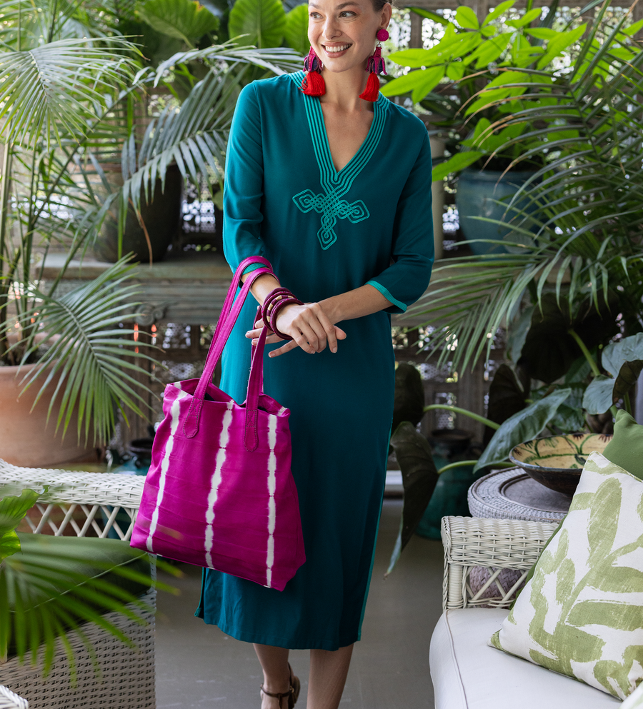 Moroccan V-Neck Slim Fit Dress