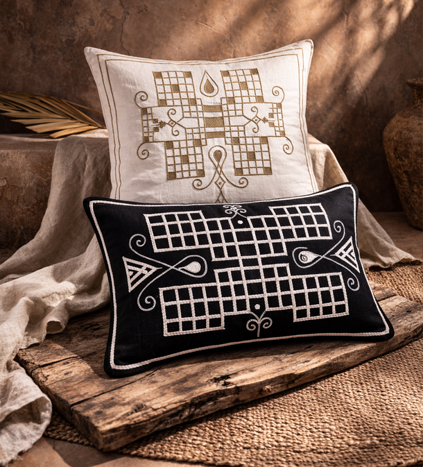 Adaeze Hausa Embroidered Pillow
