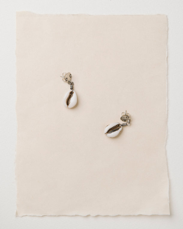 Cowrie Trade Shell Earrings