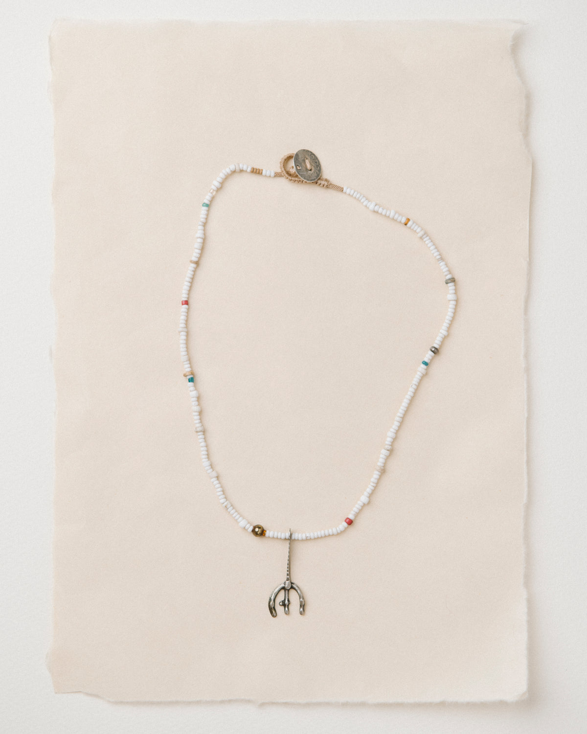 Berber Charm and Glass Beads Necklace