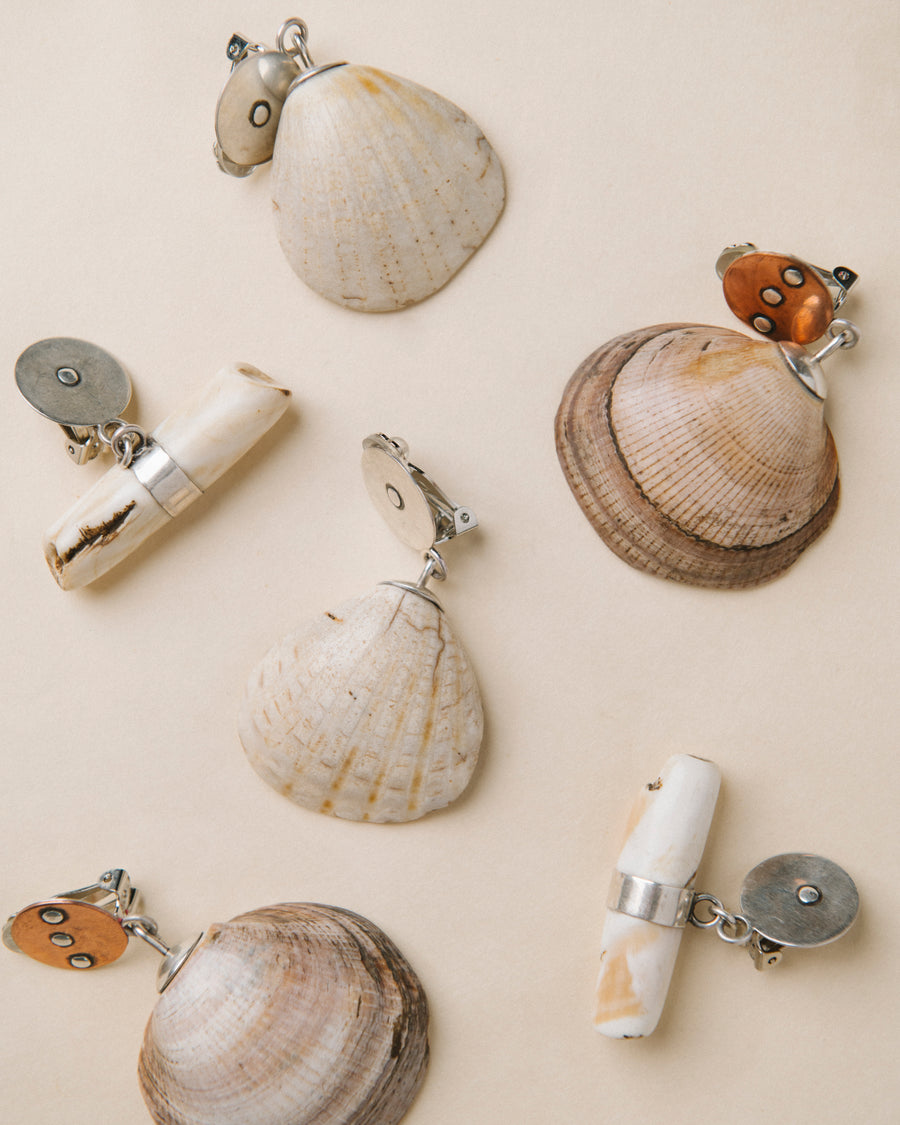 Nile Large Clam Earring