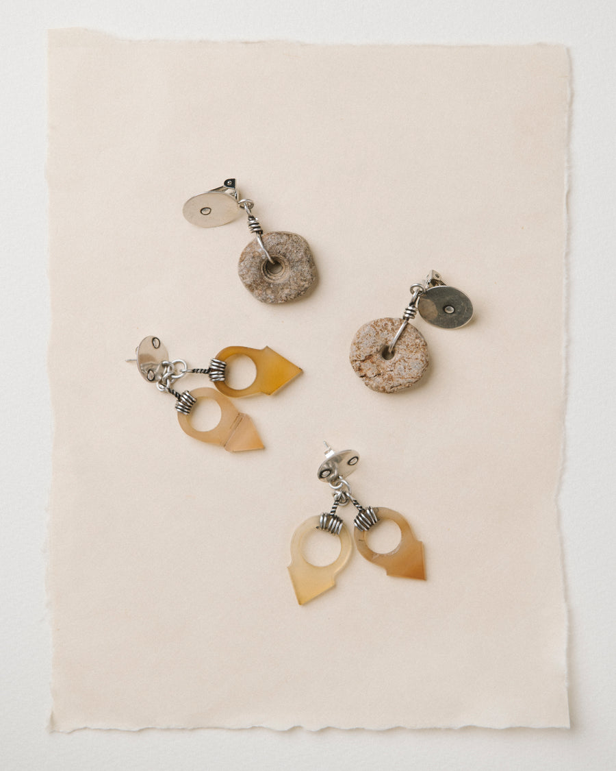 Mali Stone Beads Earrings
