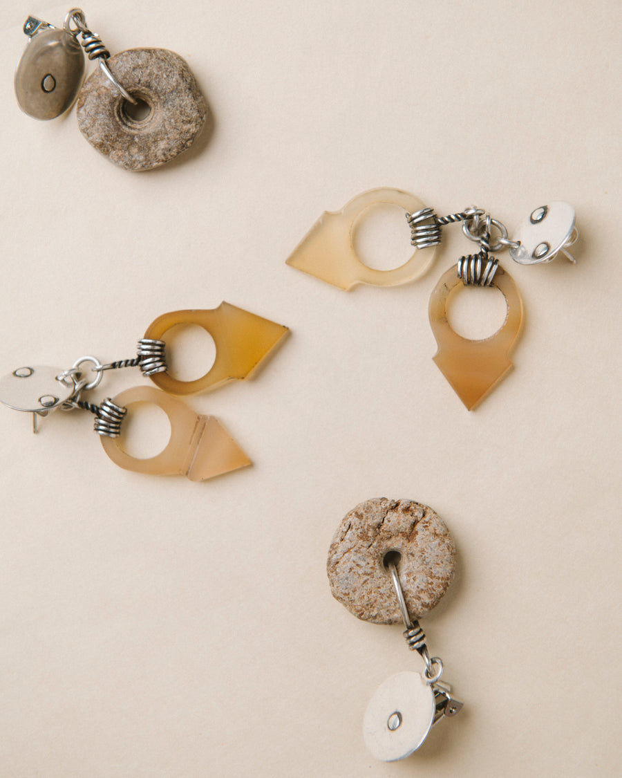 Mali Stone Beads Earrings