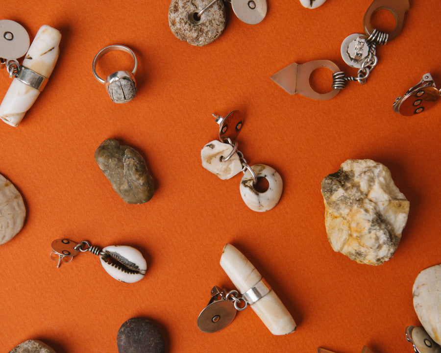 Cowrie Trade Shell Earrings