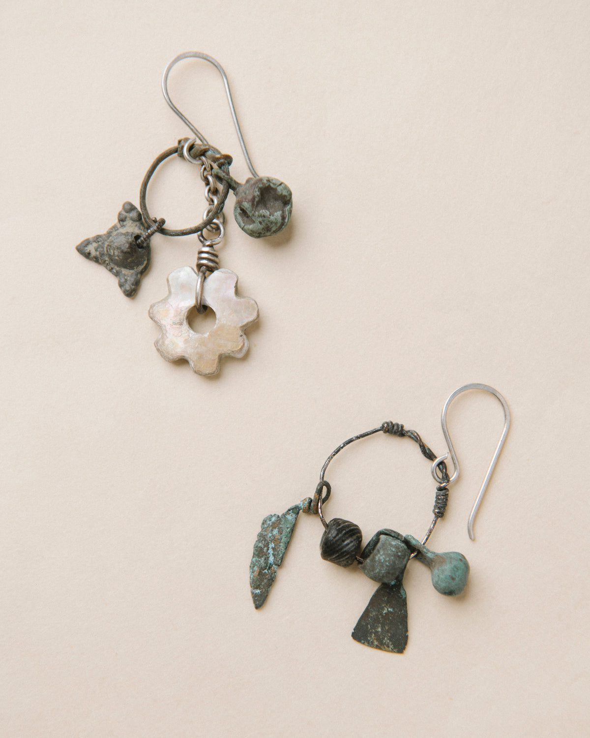 Copper Ancient Fragment Earrings