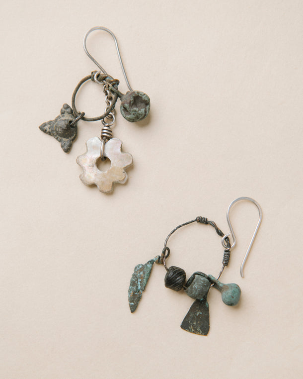 Copper Ancient Fragment Earrings
