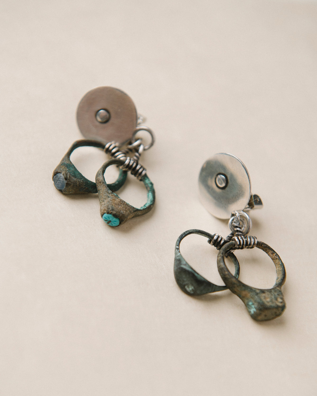 Copper Ancient Persian Earrings