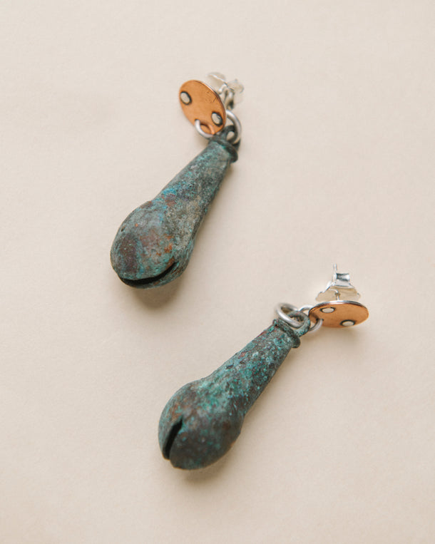 Copper Bell Earrings