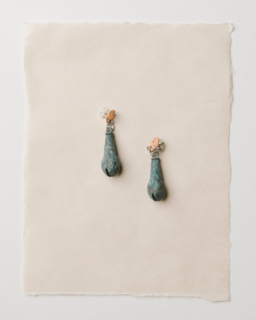Copper Bell Earrings